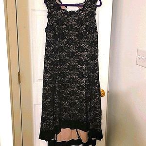 *gorg* Black Sequin & Lace cocktail dress 16W